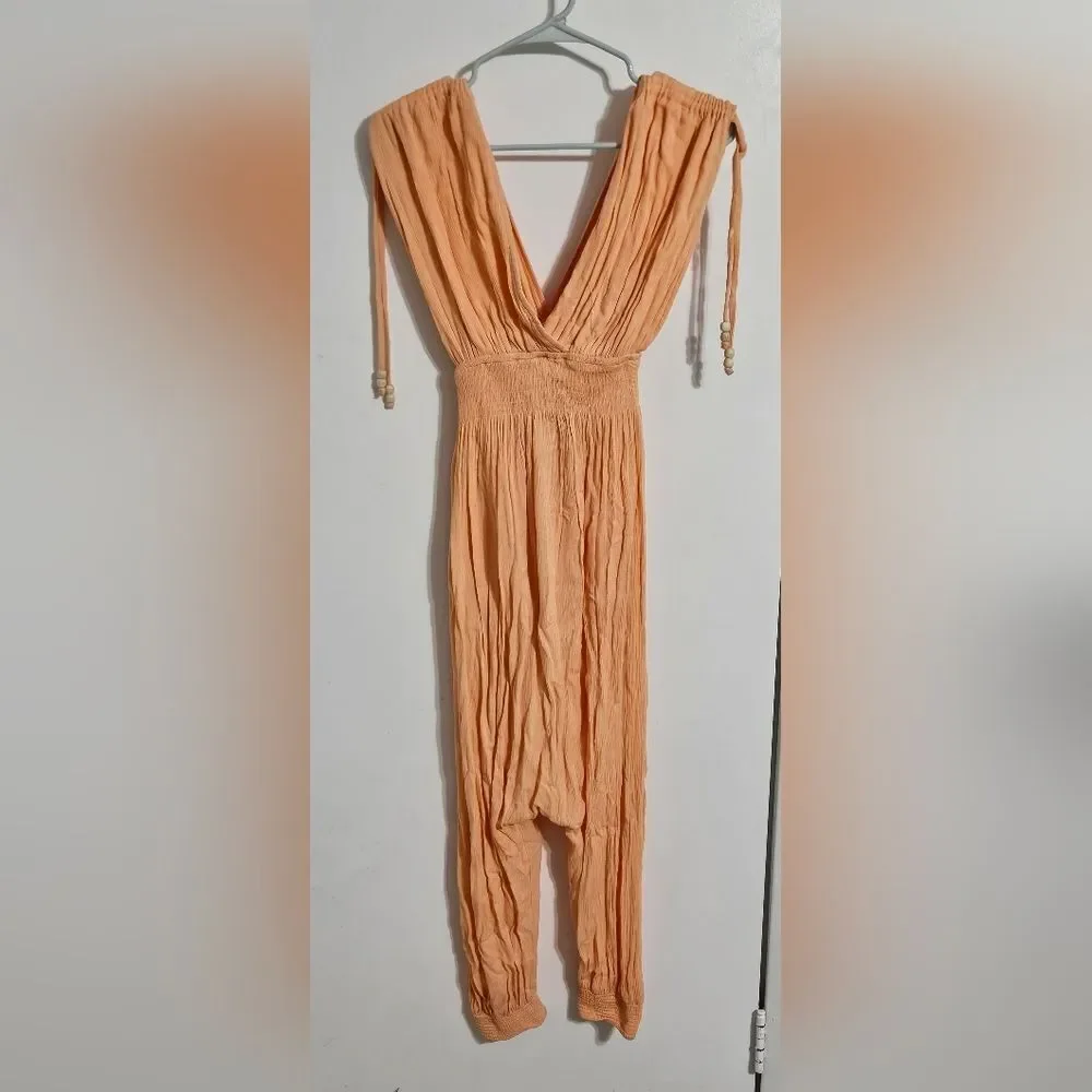 FREE PEOPLE 'WAITING FOR THE SUN TRIANGLE JUMPSUIT Size XS